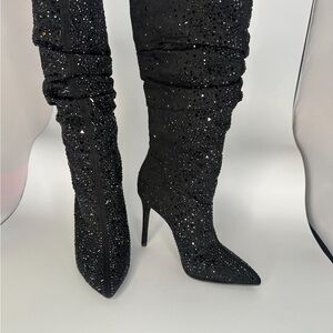 Jessica Simpson Women's Layzer Slouchy Rhinestone-Embellished Boots